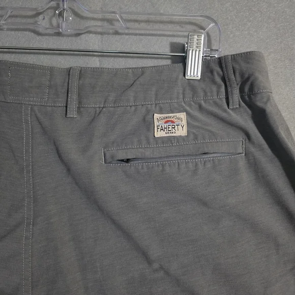Faherty Mens Ice Grey 9" All Day Shorts 1.0 MSC0012 Size 36 - Picture 11 of 11